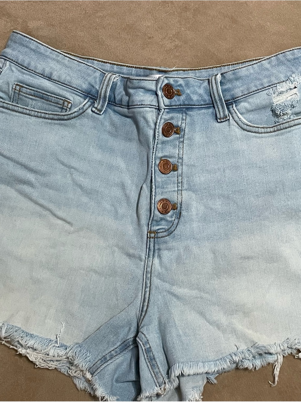 LC Lauren Conrad Light Blue Denim Jean Shorts